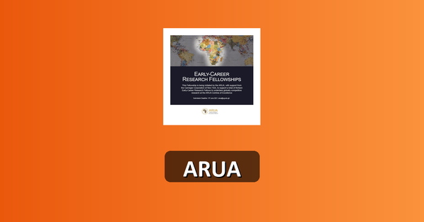 ARUA Early-Career Research Fellowships 2026